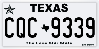 TX license plate CQC9339