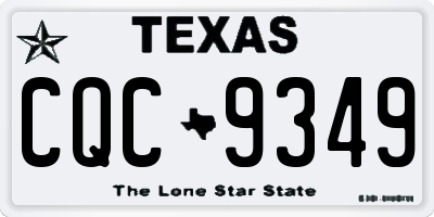 TX license plate CQC9349