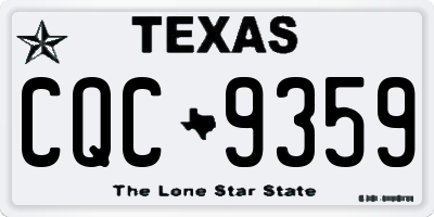 TX license plate CQC9359