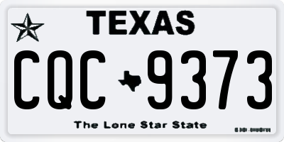 TX license plate CQC9373