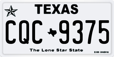 TX license plate CQC9375