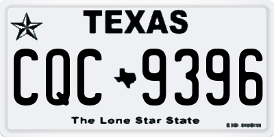 TX license plate CQC9396
