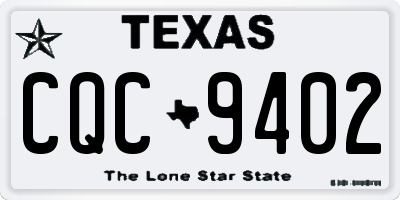TX license plate CQC9402
