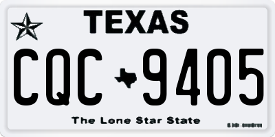 TX license plate CQC9405
