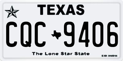 TX license plate CQC9406