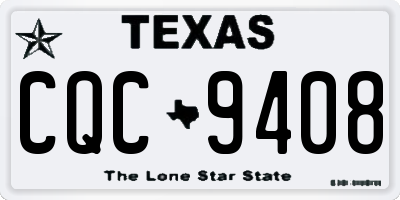 TX license plate CQC9408