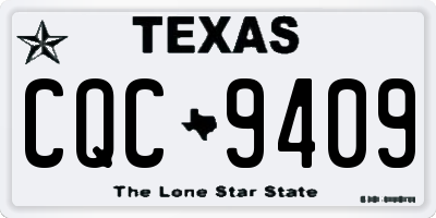 TX license plate CQC9409