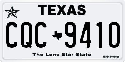 TX license plate CQC9410