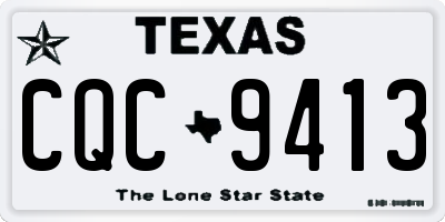 TX license plate CQC9413