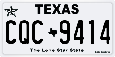 TX license plate CQC9414