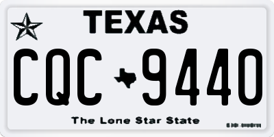 TX license plate CQC9440