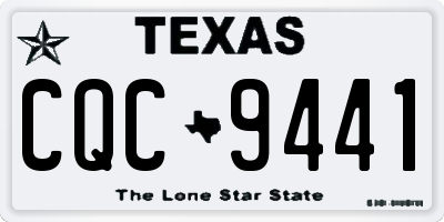 TX license plate CQC9441