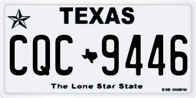 TX license plate CQC9446