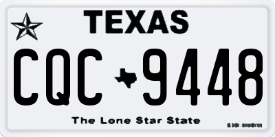 TX license plate CQC9448