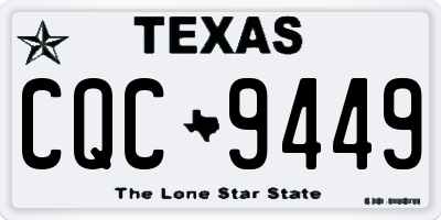 TX license plate CQC9449