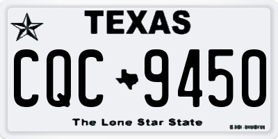 TX license plate CQC9450