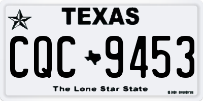 TX license plate CQC9453