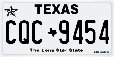 TX license plate CQC9454