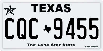 TX license plate CQC9455