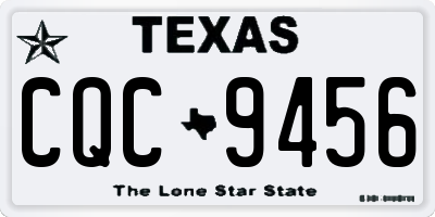 TX license plate CQC9456