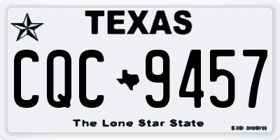 TX license plate CQC9457