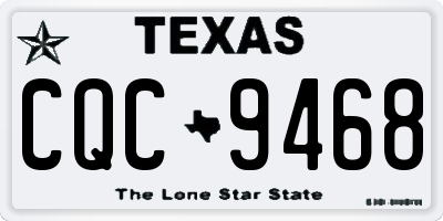 TX license plate CQC9468