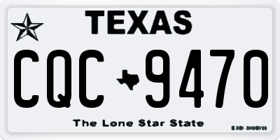TX license plate CQC9470