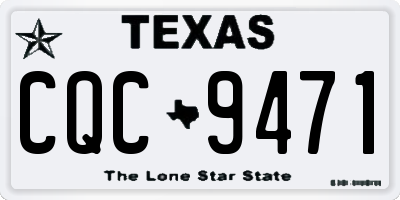 TX license plate CQC9471
