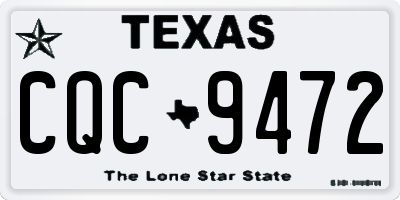 TX license plate CQC9472