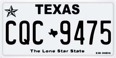 TX license plate CQC9475