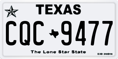 TX license plate CQC9477