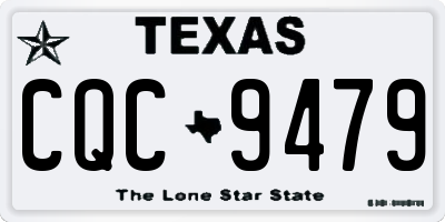 TX license plate CQC9479