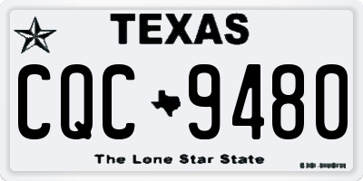 TX license plate CQC9480