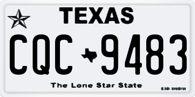 TX license plate CQC9483