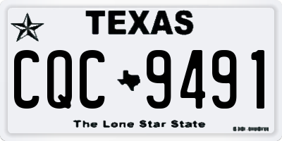 TX license plate CQC9491