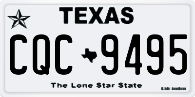 TX license plate CQC9495