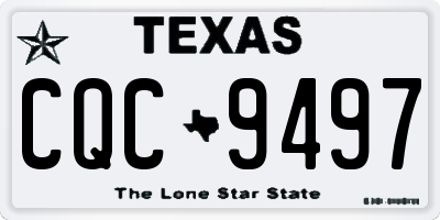 TX license plate CQC9497