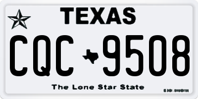 TX license plate CQC9508