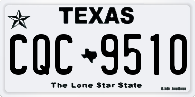 TX license plate CQC9510