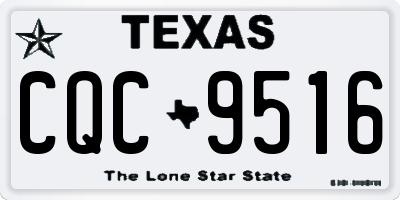 TX license plate CQC9516