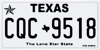 TX license plate CQC9518