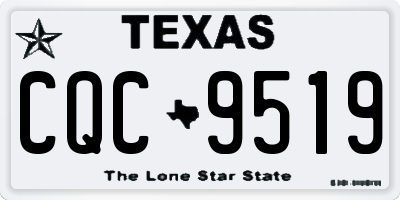 TX license plate CQC9519