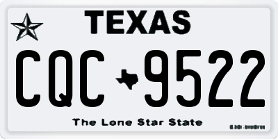 TX license plate CQC9522