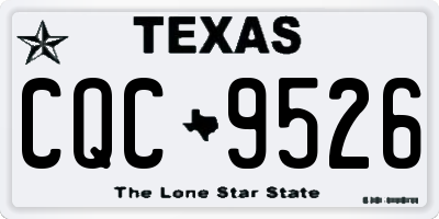 TX license plate CQC9526