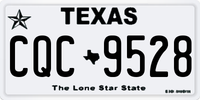 TX license plate CQC9528