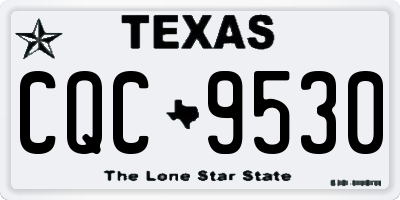 TX license plate CQC9530