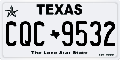 TX license plate CQC9532