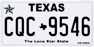 TX license plate CQC9546