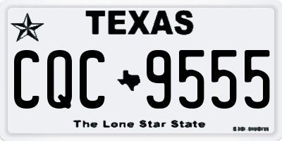 TX license plate CQC9555
