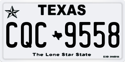 TX license plate CQC9558